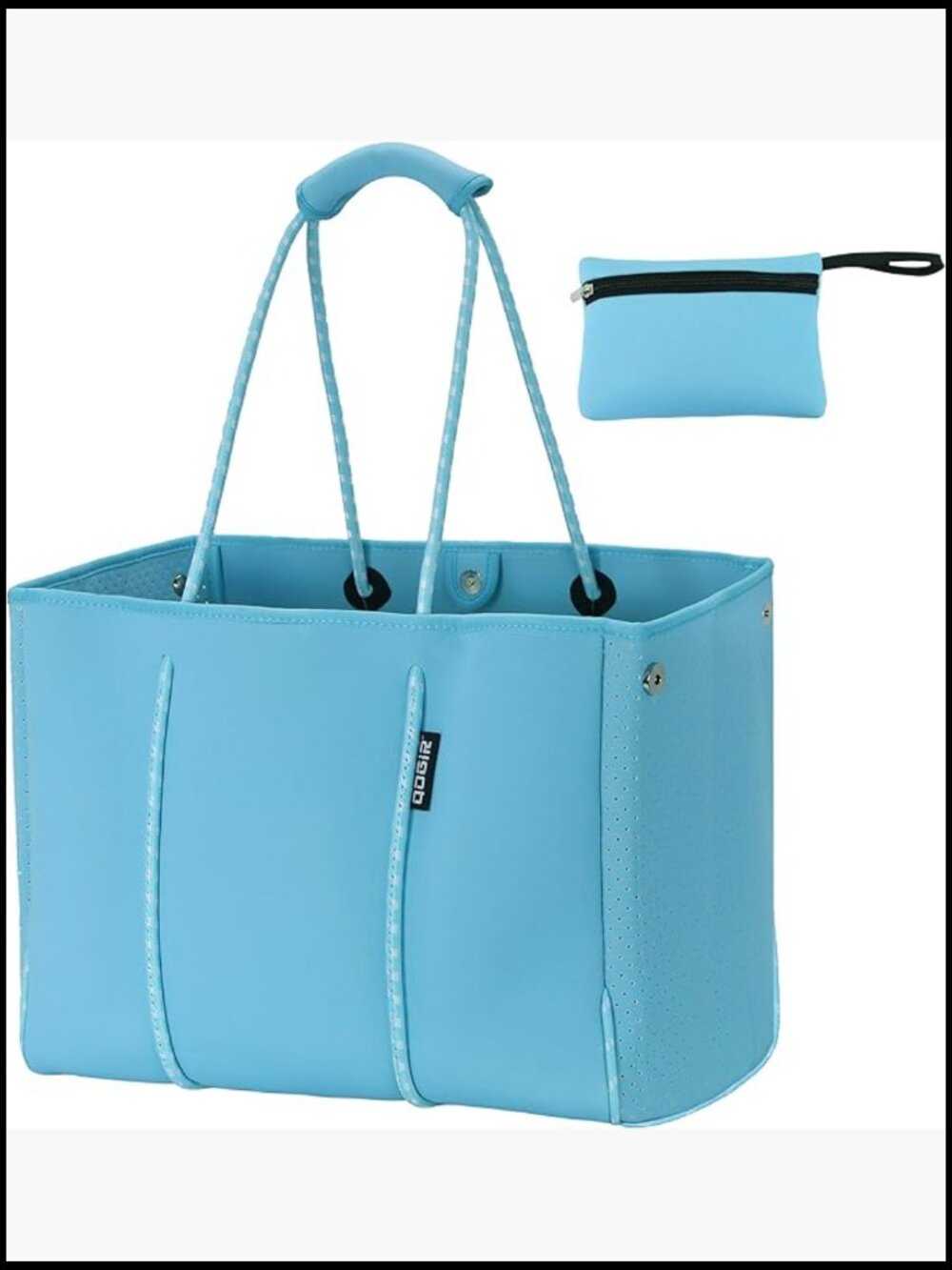 Large Neoprene Travel Tote Versatile Multipurpose Gym Beach Bag